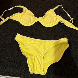 Yellow 2 piece bikini
